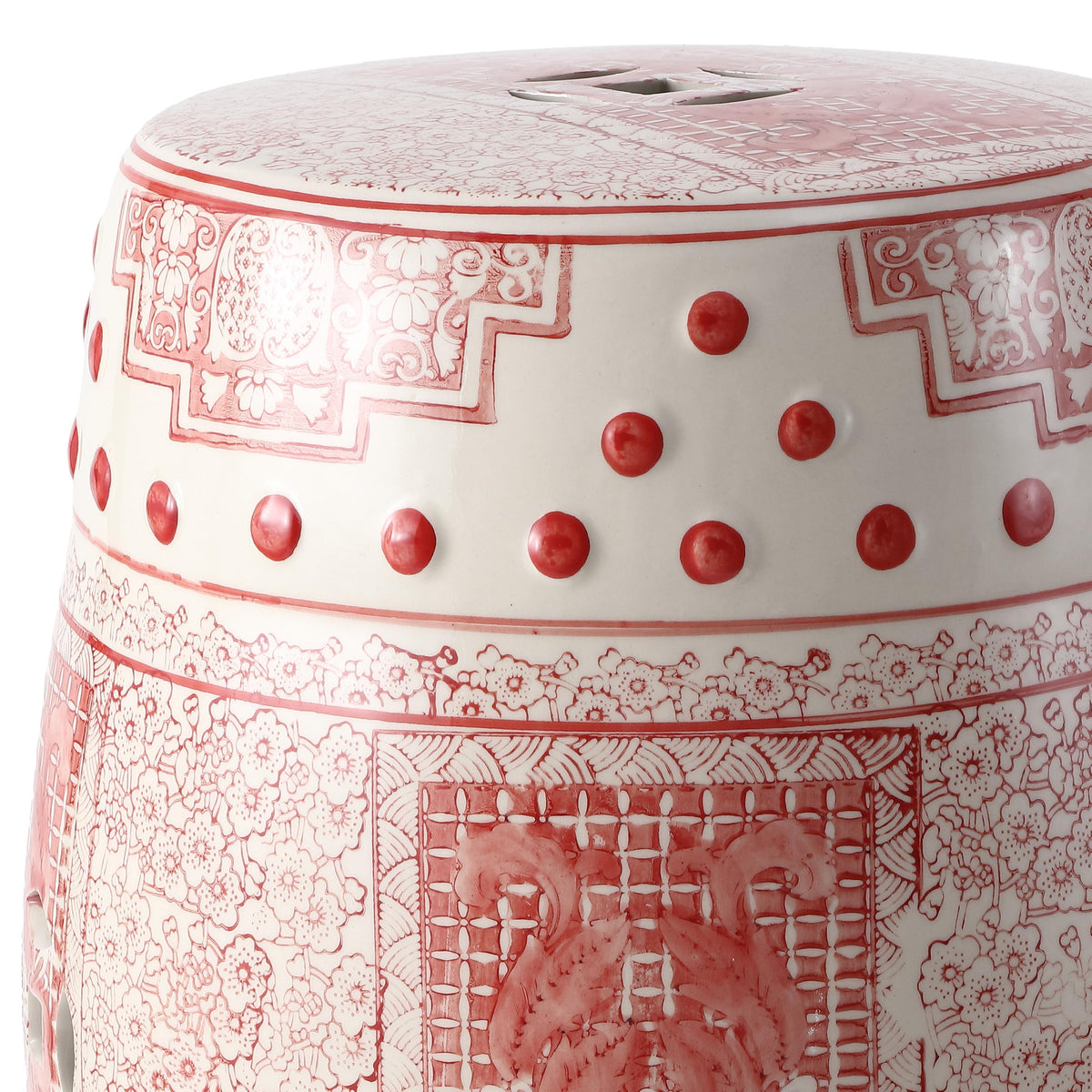 Jonathan Y Acanthus Ceramic Garden Stool