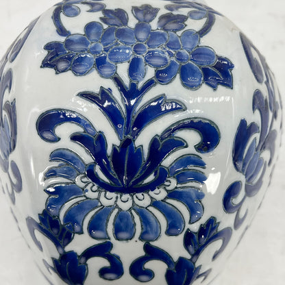 Blue and White Chinoiserie Ginger Jar, 12 or 14 Inch