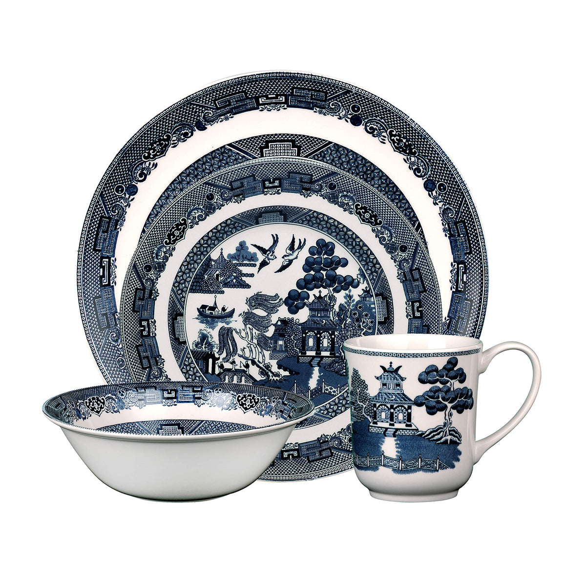 Johnson Brothers Willow Blue Teacup, Platter, Bowl or Set