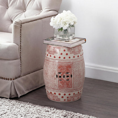 Jonathan Y Acanthus Ceramic Garden Stool
