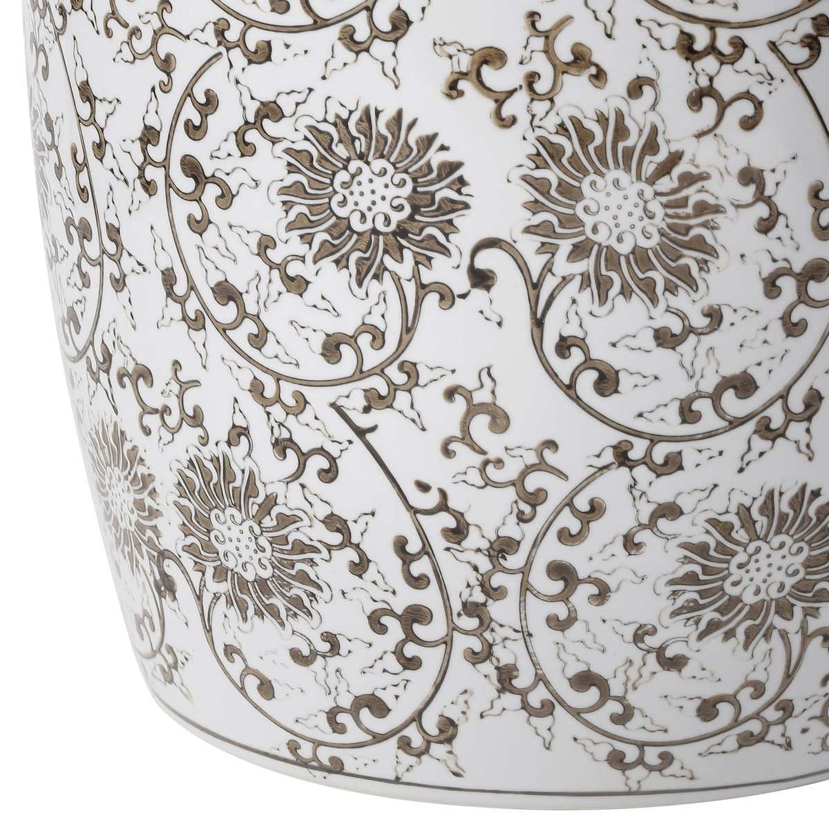 Jonathan Y Lotus Blossom Ceramic Garden Stool
