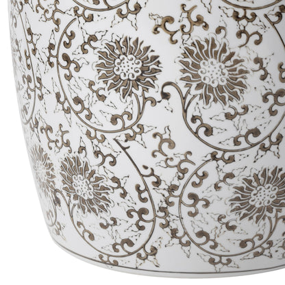 Jonathan Y Lotus Blossom Ceramic Garden Stool