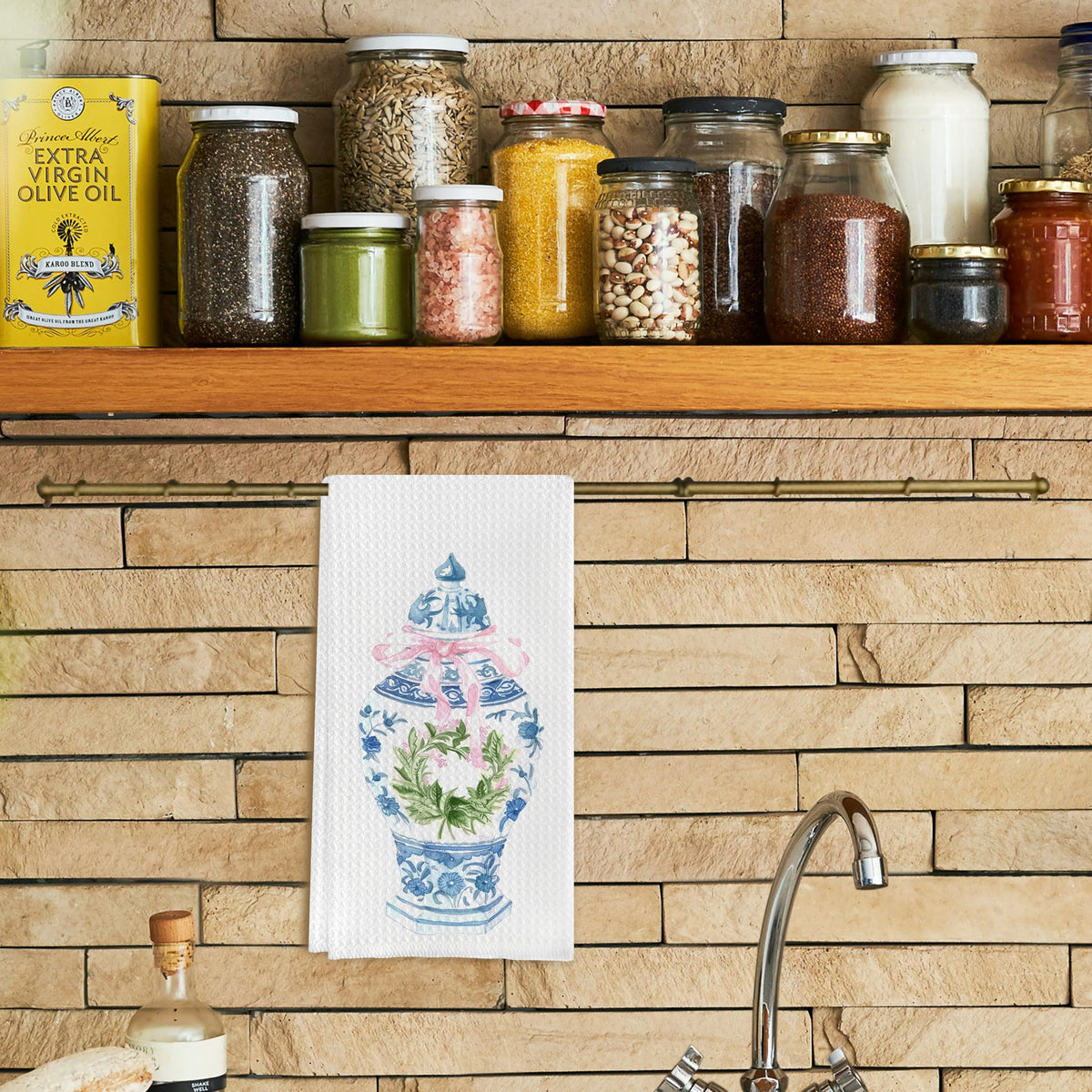 Chinoiserie Kitchen Towels, Set of 2