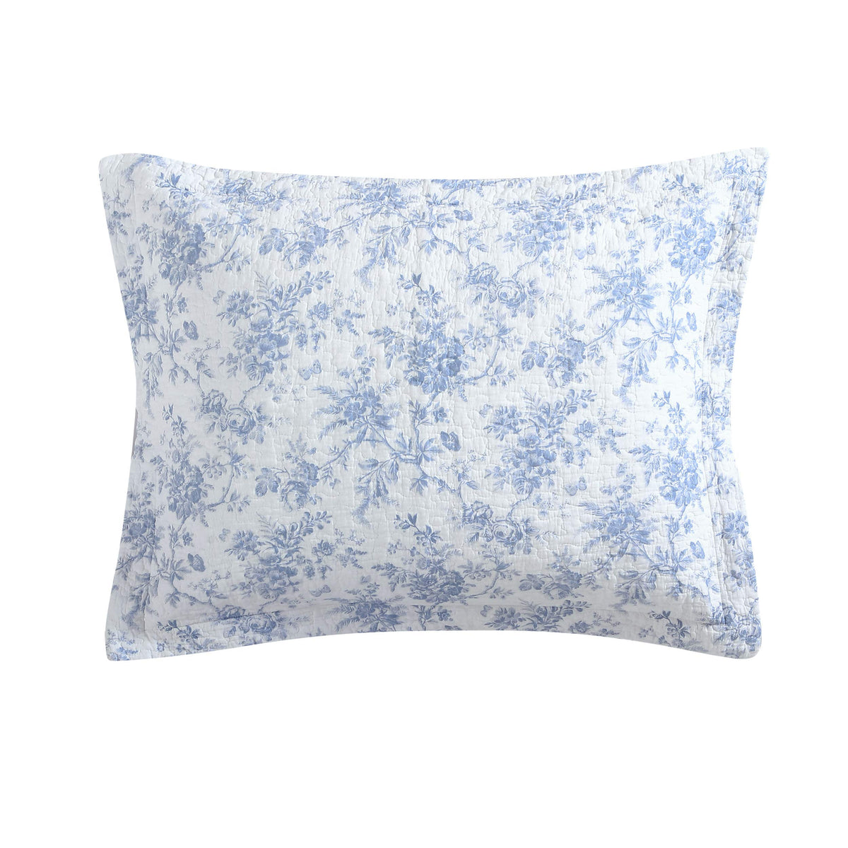 Laura Ashley Walled Garden Blue Quilt Set
