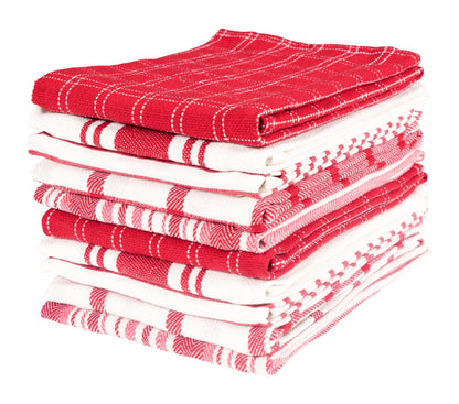 Navy Kitchen Towels, Set of 10