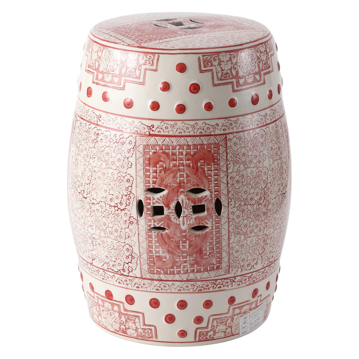 Jonathan Y Acanthus Ceramic Garden Stool