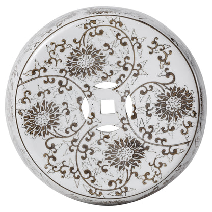 Jonathan Y Lotus Blossom Ceramic Garden Stool