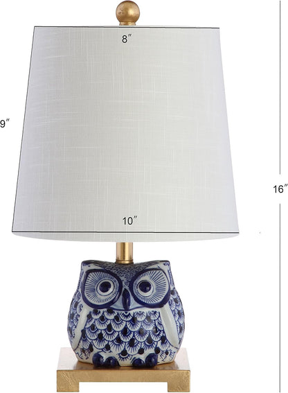 Justina Owl Mini Table Lamp, Ceramic