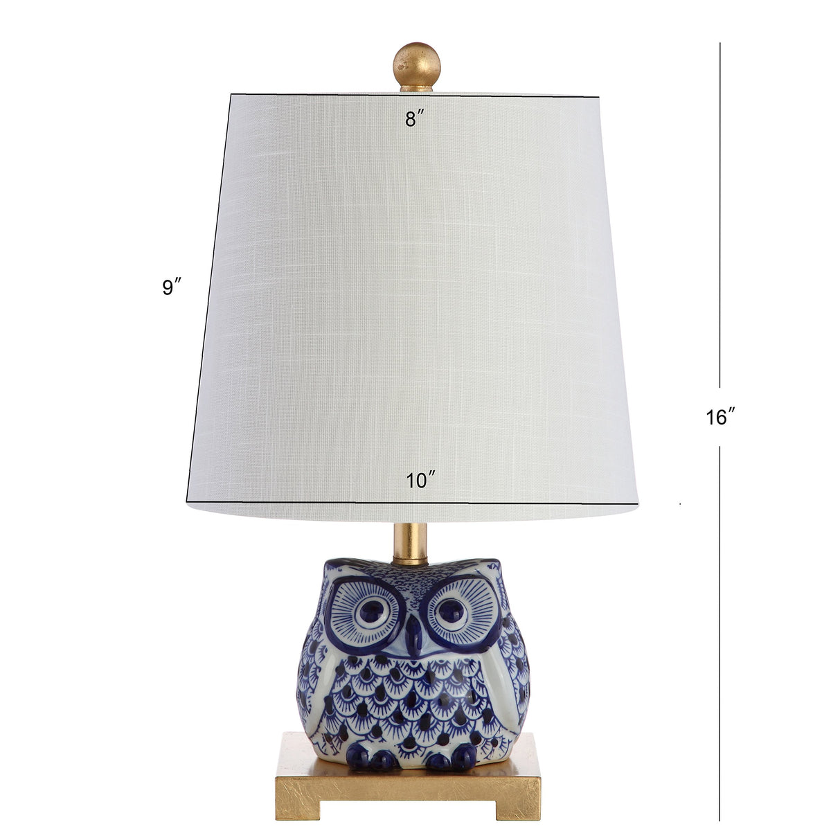 Justina Owl Mini Table Lamp, Ceramic