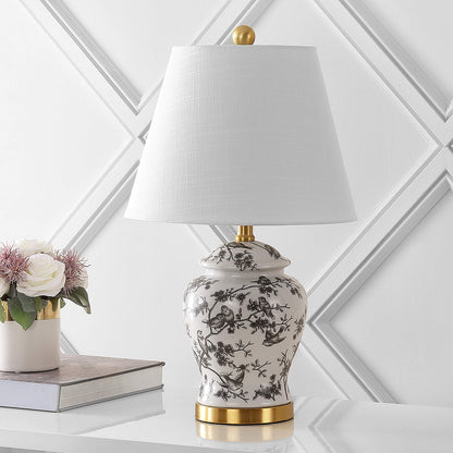 Jonathan Y Penelope Ginger Jar LED Table Lamp, 22 Inch