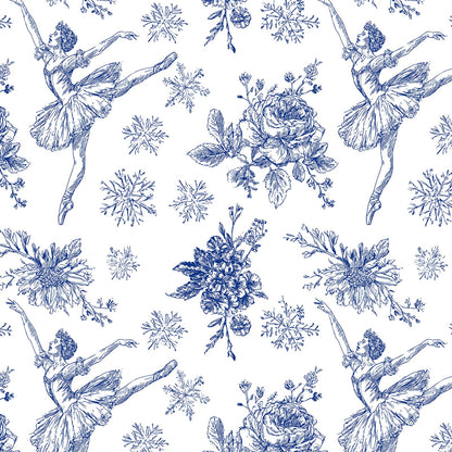 Chinoiserie Nutcracker Christmas Wrapping Paper