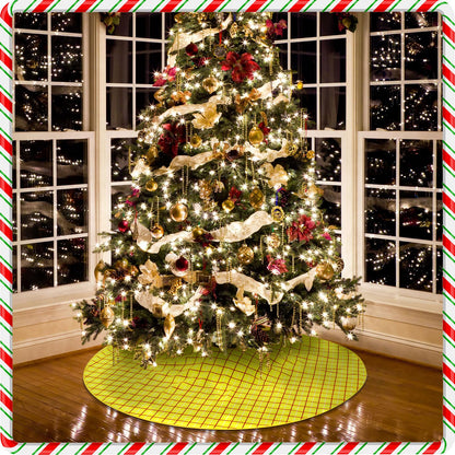 Blue and White Floral Velvet Tree Skirt, 48 Inch