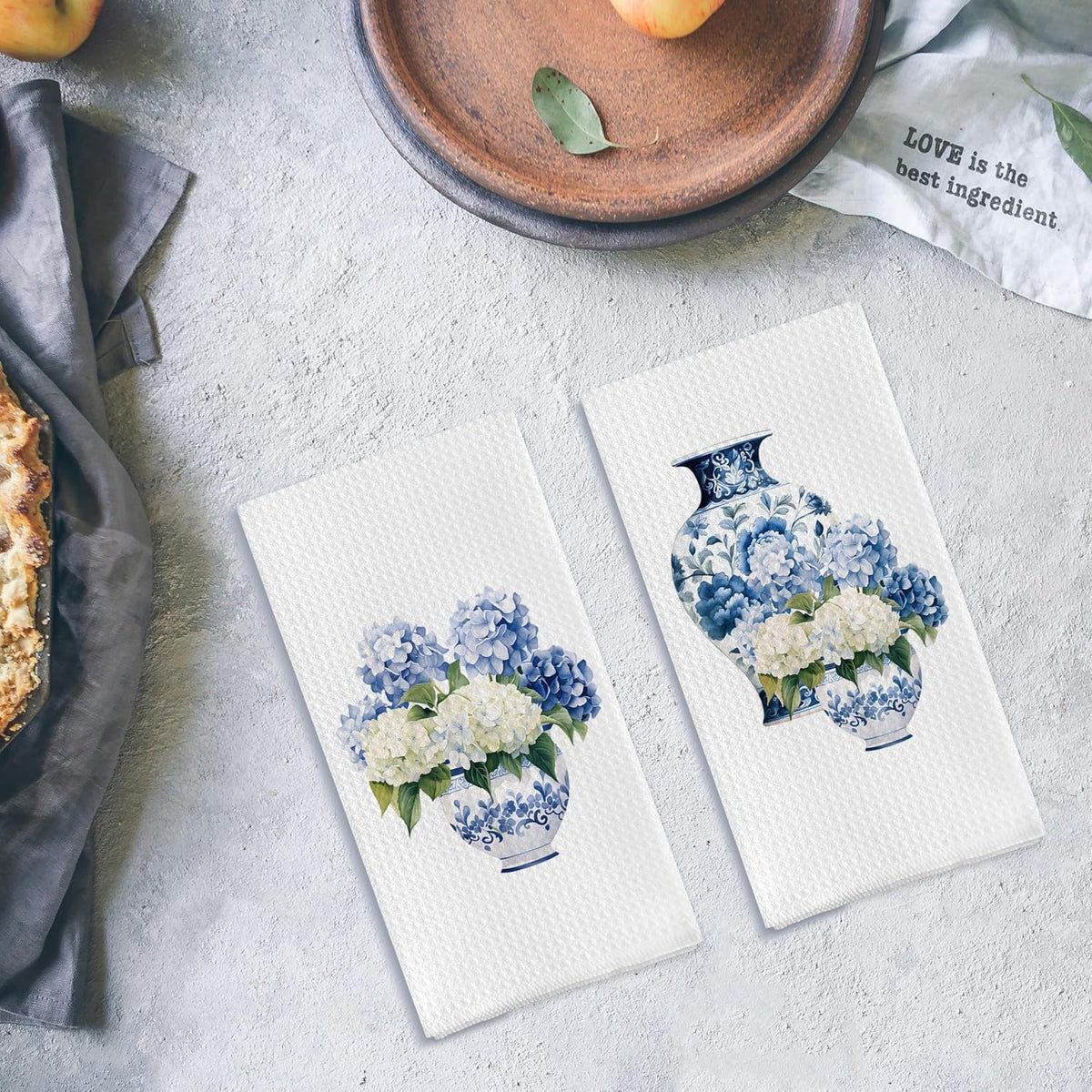 Chinoiserie Kitchen Towels, Set of 2
