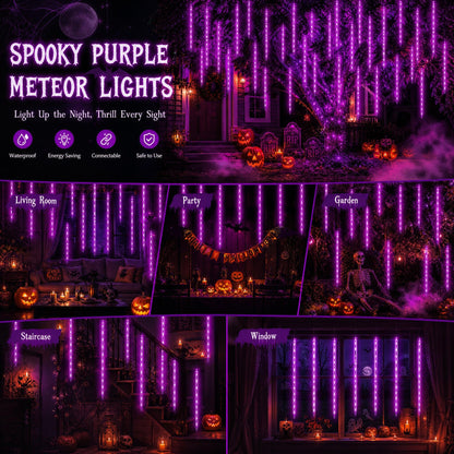 Aukora Blue Meteor Shower Lights