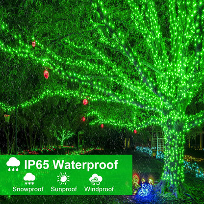 Blue and White Christmas Lights, 100 ft