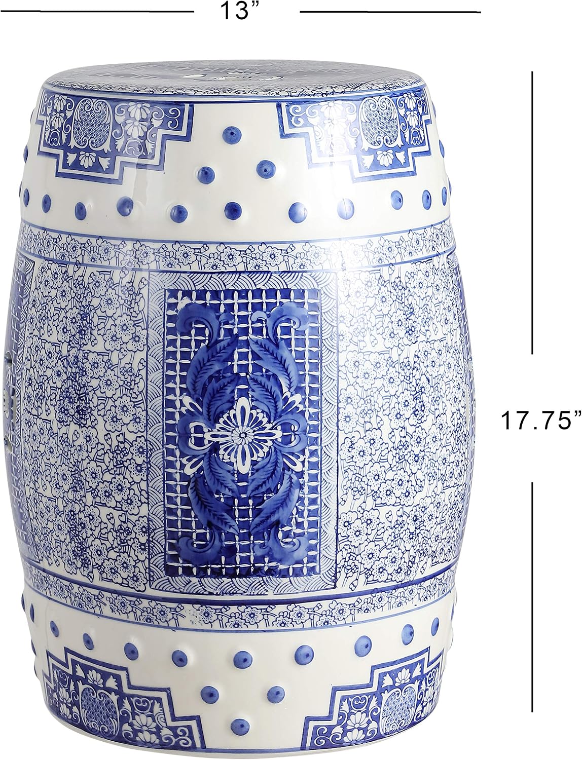 Jonathan Y Acanthus Ceramic Garden Stool