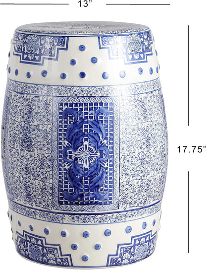 Jonathan Y Acanthus Ceramic Garden Stool