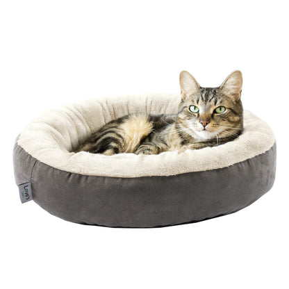 Royal Blue Round Donut Pet Bed