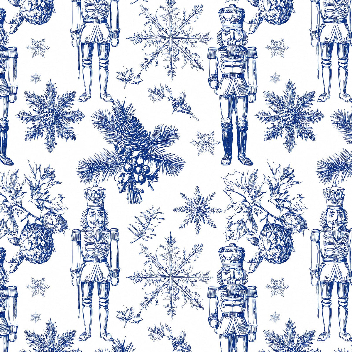 Chinoiserie Nutcracker Christmas Wrapping Paper