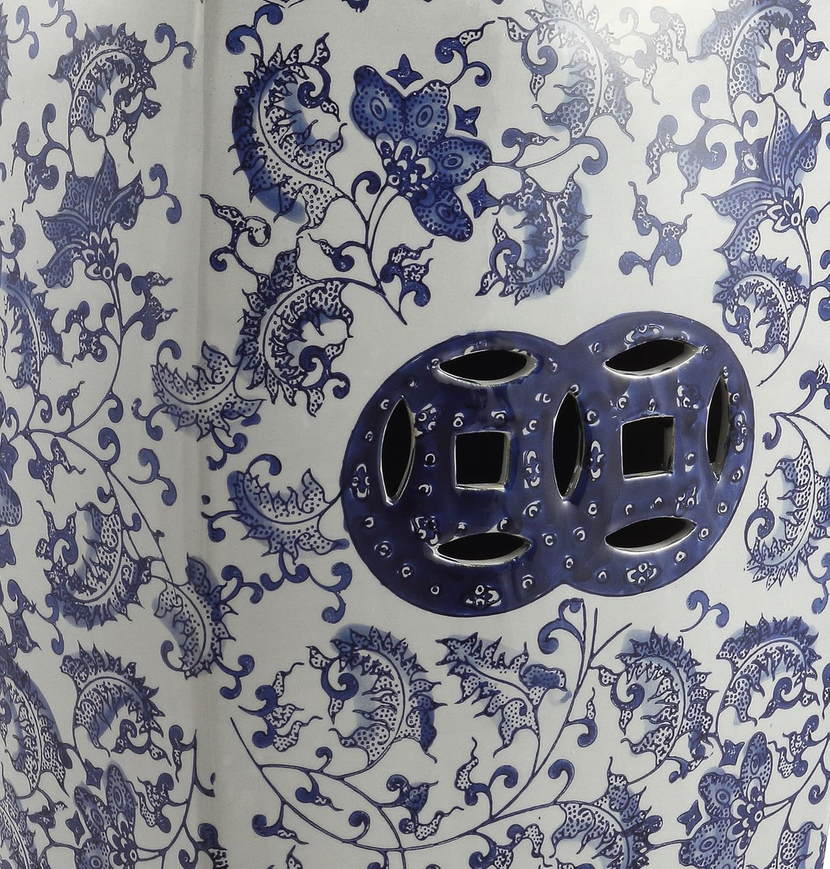Jonathan Y Floral Vine Square Garden Stool
