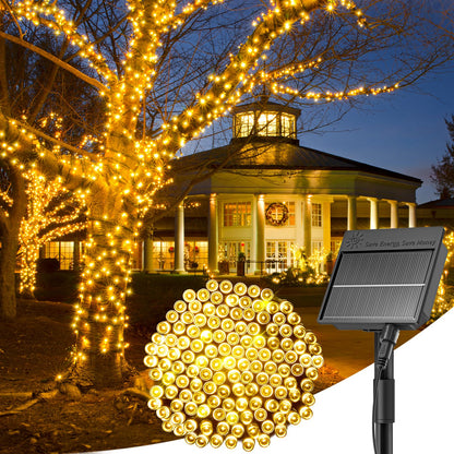 Solar Christmas String Lights, 100 LED, 40 ft
