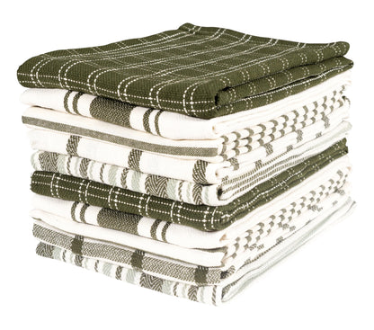 Navy Kitchen Towels, Set of 10