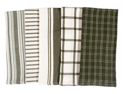 Navy Kitchen Towels, Set of 10