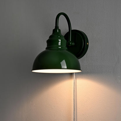 Blue Mini Gooseneck Wall Sconce