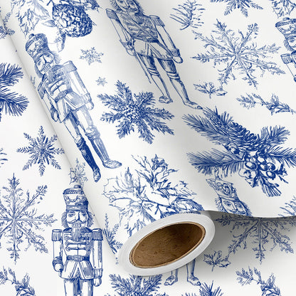 Chinoiserie Nutcracker Christmas Wrapping Paper