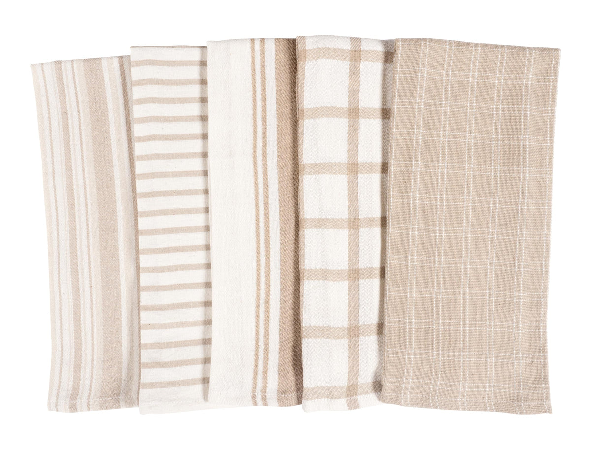 Navy Kitchen Towels, Set of 10