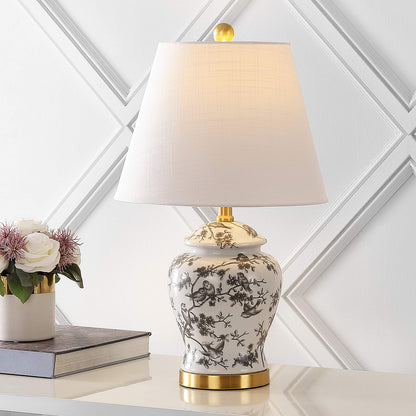 Jonathan Y Penelope Ginger Jar LED Table Lamp, 22 Inch