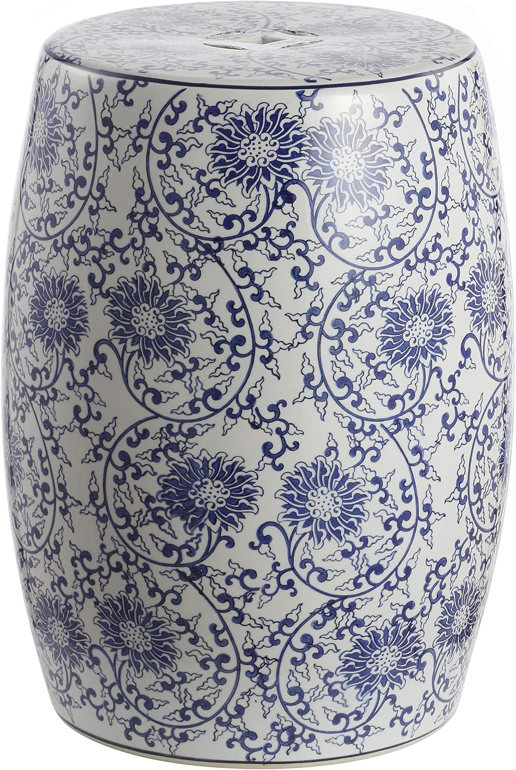 Jonathan Y Lotus Blossom Ceramic Garden Stool