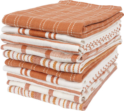 Navy Kitchen Towels, Set of 10