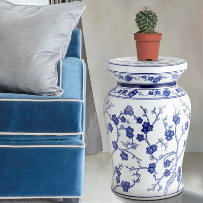 Jonathan Y Cherry Blossom Garden Stool, 18"