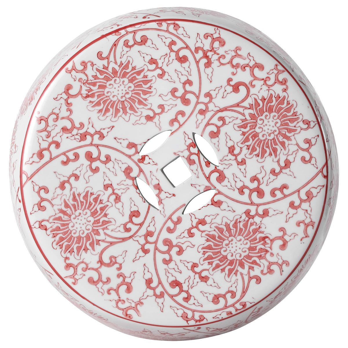 Jonathan Y Lotus Blossom Ceramic Garden Stool