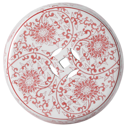 Jonathan Y Lotus Blossom Ceramic Garden Stool