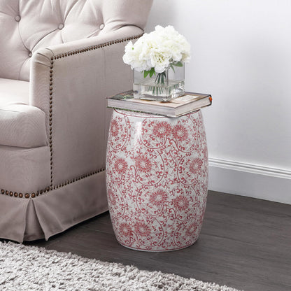 Jonathan Y Lotus Blossom Ceramic Garden Stool