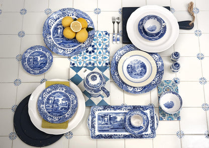 Spode Blue Italian Oval Platter, 12.5 in
