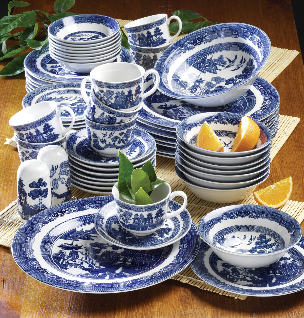 Johnson Brothers Willow Blue Teacup, Platter, Bowl or Set