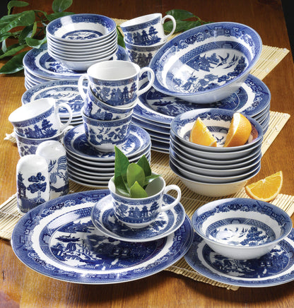 Johnson Brothers Willow Blue Teacup, Platter, Bowl or Set