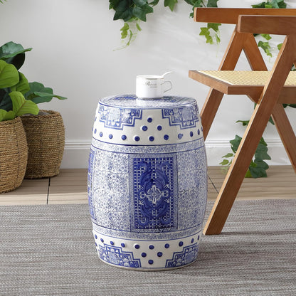 Jonathan Y Acanthus Ceramic Garden Stool