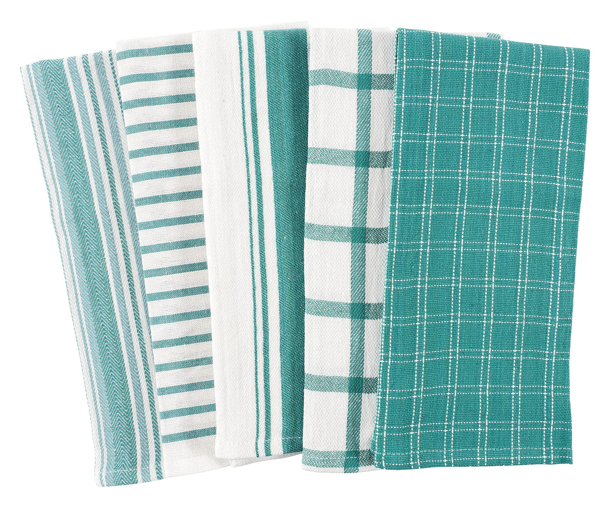 Navy Kitchen Towels, Set of 10